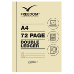 Freedom Accounting Books - 72 Page A4 Double Ledger